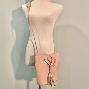 Pink Tassel Crossbody Bag -NWOT-